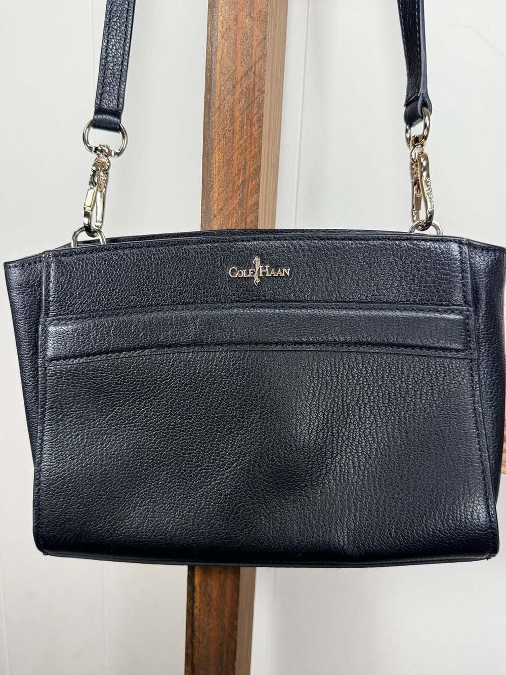 Cole Haan Black Leather Crossbody Bag Brand New no tags